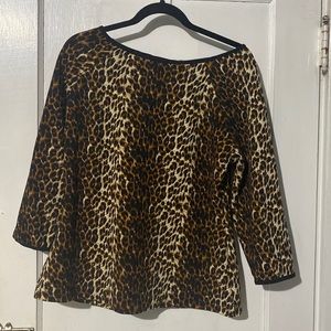 Vixen by Michelins Pitt leopard shirt size XL